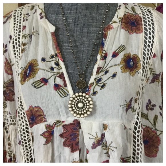 Free People Just The Two Of Us Printed Tunic. NWT. - Picture 6 of 7